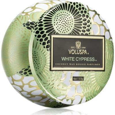 VOLUSPA Japonica Holiday White Cypress świeczka zapachowa w puszcze 113 g