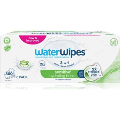 WaterWipes Hydrating Clean odświeżające chusteczki nawilżane 6x60 szt.
