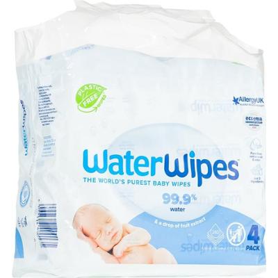 WaterWipes Baby Wipes 4 Pack delikatne nawilżane chusteczki dla dzieci 4x60 szt.
