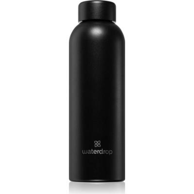 Waterdrop Thermo Steel butelka na wodę ze stali nierdzewnej kolor Black Matt 600 ml