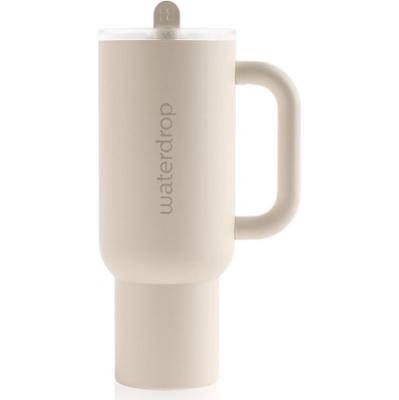 Waterdrop Explorer Tumbler kubek ze stali nierdzewnej ze słomką White 1100 ml