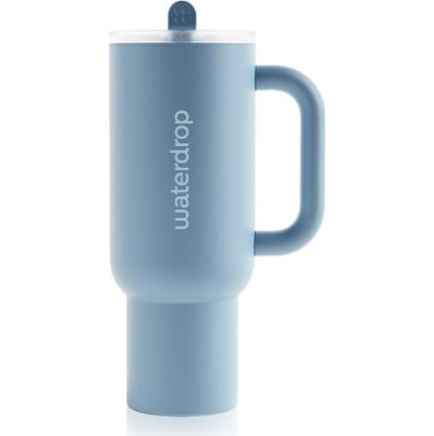 Waterdrop Explorer Tumbler kubek ze stali nierdzewnej ze słomką Blue 1100 ml