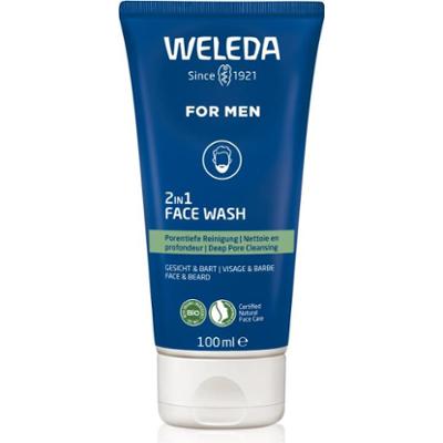 Weleda For Men 2v1 żel oczyszczający do twarzy i zarostu 100 ml