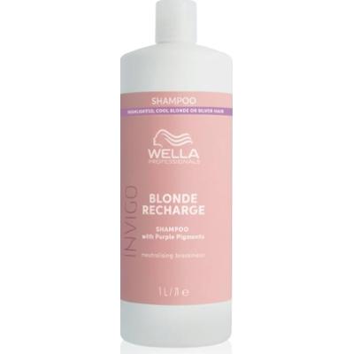 Wella Professionals Invigo Blonde Recharge szampon do włosów blond neutralizująca żółtawe odcienie 1000 ml