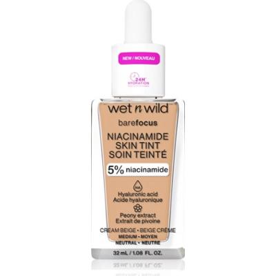 Wet n Wild BareFocus Niacinamide Skin Tint lekki podkład nawilżający odcień Cream Beige (Warm) 32 ml