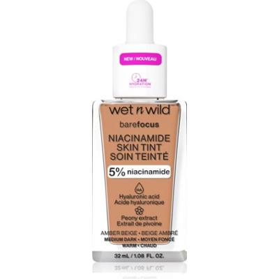 Wet n Wild BareFocus Niacinamide Skin Tint lekki podkład nawilżający odcień Amber Beige (Warm) 32 ml