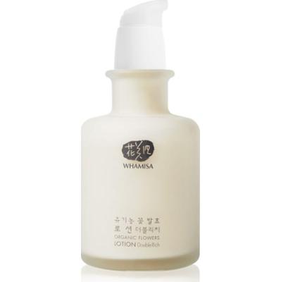 WHAMISA Organic Flowers Lotion Double Rich odświeżające mleczko nawilżający do twarzy 200 ml