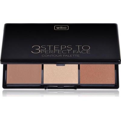Wibo 3 Steps To Perfect Face Dark paletka do konturowania twarzy do twarzy 10 g