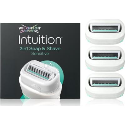 Wilkinson Sword Intuition 2in1 Soap & Shave Sensitive zapasowe ostrza 3 szt.