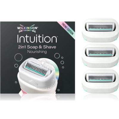 Wilkinson Sword Intuition 2in1 Soap & Shave Nourishing zapasowe ostrza 3 szt.