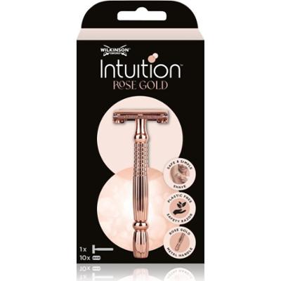 Wilkinson Sword Intuition Rose Gold Razor maszynka do golenia + ostrza wymienne 10 szt.