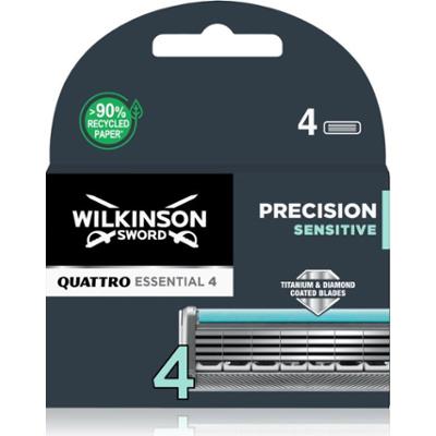 Wilkinson Sword Quattro Essential 4 Precision Sensitive zapasowe ostrza 4 szt.