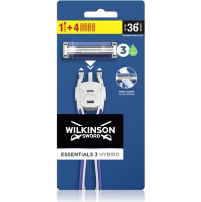 Wilkinson Sword Essentials 3 Hybrid golarka + głowice zapasowe 4 szt.
