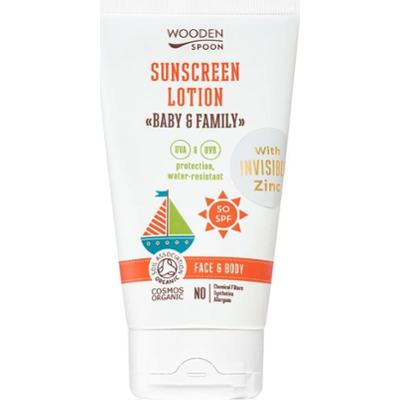 WoodenSpoon Baby & Family ochronne mleczko do opalania dla całej rodziny SPF 50 150 ml