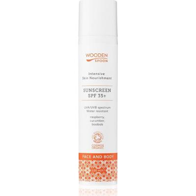 WoodenSpoon Skin Nourishment mleczko do opalania do twarzy i ciała SPF 35 100 ml