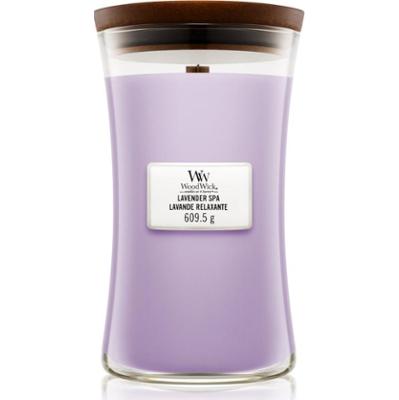 Woodwick Lavender Spa świeczka zapachowa z drewnianym knotem 609.5 g