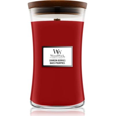 Woodwick Crimson Berries świeczka zapachowa z drewnianym knotem 610 g