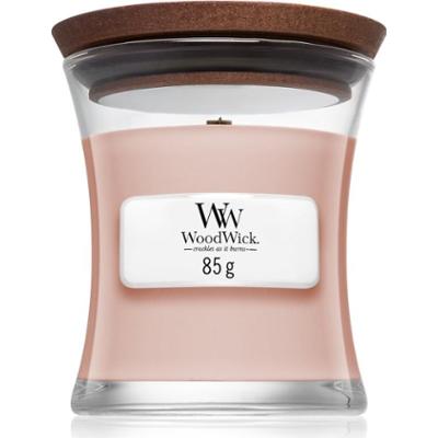 Woodwick Vanilla & Sea Salt świeczka zapachowa z drewnianym knotem 85 g