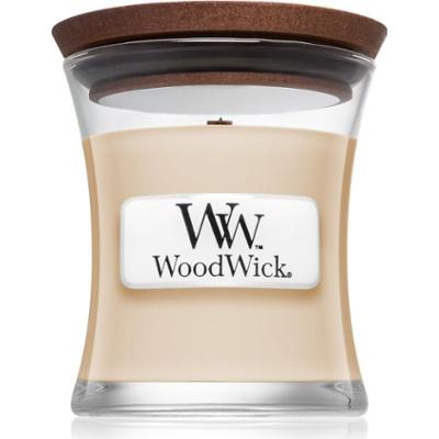 Woodwick Vanilla Bean świeczka zapachowa z drewnianym knotem 85 g