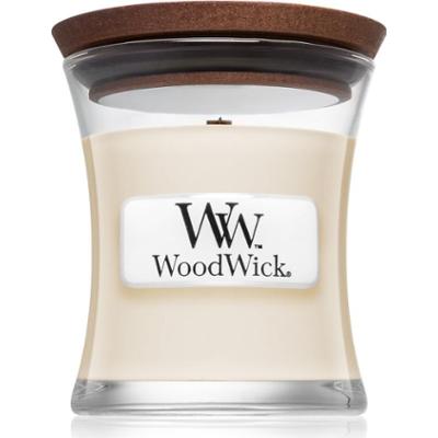 Woodwick White Tea & Jasmine świeczka zapachowa z drewnianym knotem 85 g