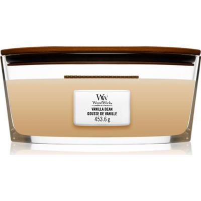 Woodwick Vanilla Bean świeczka zapachowa z drewnianym knotem (hearthwick) 453.6 g