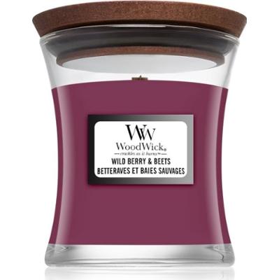Woodwick Wild Berry & Beets świeczka zapachowa z drewnianym knotem 85 g