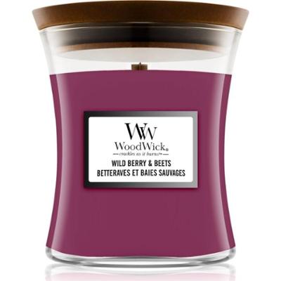 Woodwick Wild Berry & Beets świeczka zapachowa z drewnianym knotem 275 g