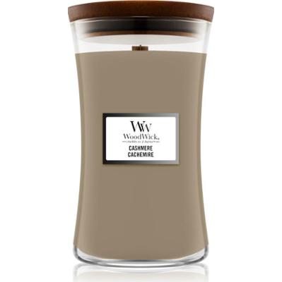 Woodwick Cashmere świeczka zapachowa z drewnianym knotem 609.5 g