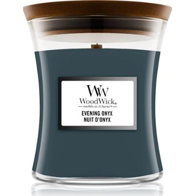 Woodwick Evening Onyx świeczka zapachowa z drewnianym knotem 275 g