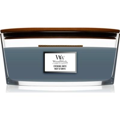 Woodwick Evening Onyx świeczka zapachowa z drewnianym knotem (hearthwick) 453 g