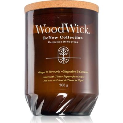 Woodwick Renew Ginger & Tumeric świeczka zapachowa z drewnianym knotem 368 g