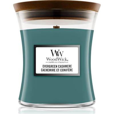 Woodwick Evergreen Cashmere świeczka zapachowa 275 g