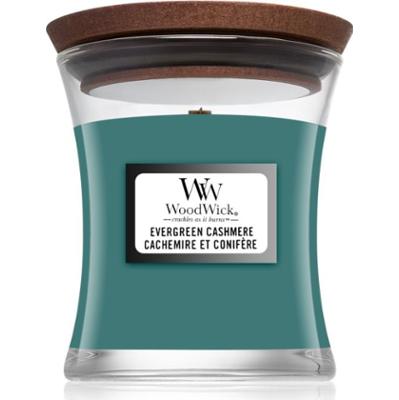 Woodwick Evergreen Cashmere świeczka zapachowa 85 g