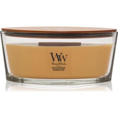 Woodwick Opulent Wood Golden Bourbon świeczka zapachowa z drewnianym knotem (hearthwick) 453.6 g