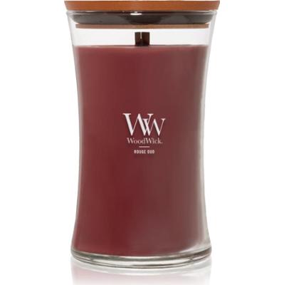 Woodwick Opulent Wood Rouge Oud świeczka zapachowa z drewnianym knotem 609.5 g