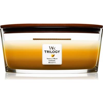 Woodwick Trilogy Café Sweets świeczka zapachowa z drewnianym knotem (hearthwick) 453.6 g