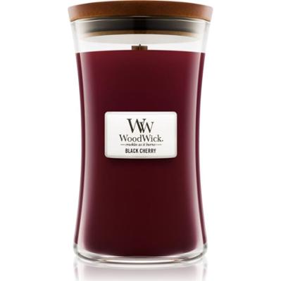 Woodwick Black Cherry świeczka zapachowa z drewnianym knotem 609.5 g