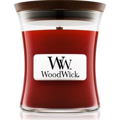 Woodwick Cinnamon Chai świeczka zapachowa z drewnianym knotem 85 g