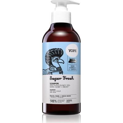 Yope Daily Heroes Fresh Shampoo Fresh Grass odświeżający szampon do przetłuszczających się włosów i skóry głowy 300 ml