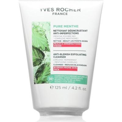 Yves Rocher Pure Menthe delikatny żel oczyszczający z efektem peelingu 125 ml