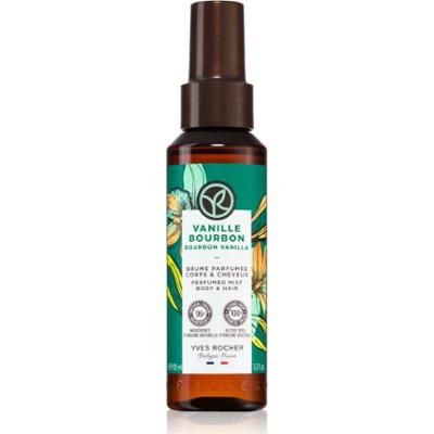 Yves Rocher Bain de Nature perfumowany spray do ciała i włosów dla kobiet Bourbon Vanilla 100 ml