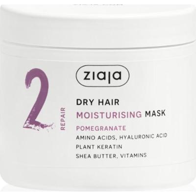 Ziaja Plant Essentials Pomegranate maska nawilżająca do włosów do włosów suchych 350 ml