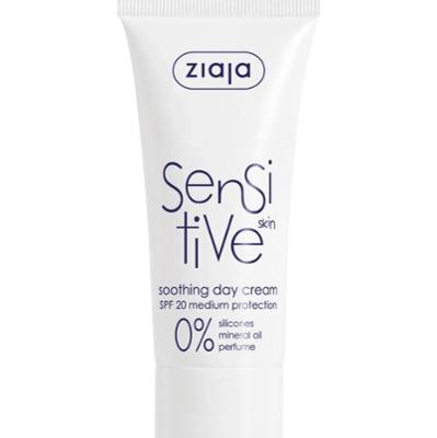 Ziaja Ulga krem łagodzący na dzień redukujący podrażnienia SPF 20 ochrona średnia SPF 20 50 ml