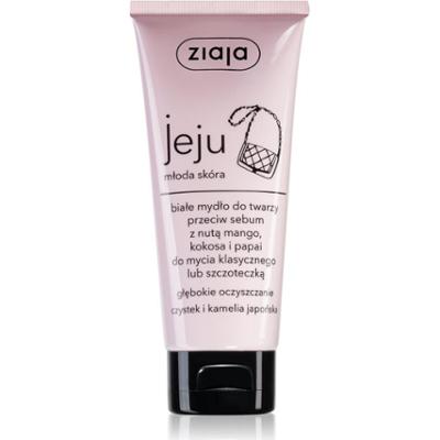 Ziaja Jeju białe mydło do twarzy przeciw sebum 75 ml