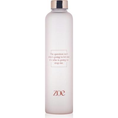 ZOE Quote Glass Bottle szklana butelka na wodę kolor Pink 750 ml