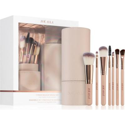 Zoë Ayla Makeup Brush Set 7 Piece zestaw pędzli z etui