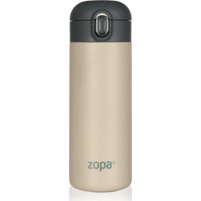 Zopa Thermo Bottle termos ze słomką Cookie Beige 400 ml