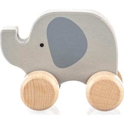 Zopa Wooden Animal zwierzątko na kółkach z drewna Elephant 1 szt.