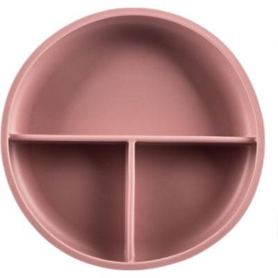 Zopa Silicone Divided Plate talerz dzielony z przyssawką Old Pink 1 szt.