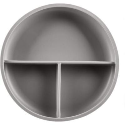 Zopa Silicone Divided Plate talerz dzielony z przyssawką Dove Grey 1 szt.